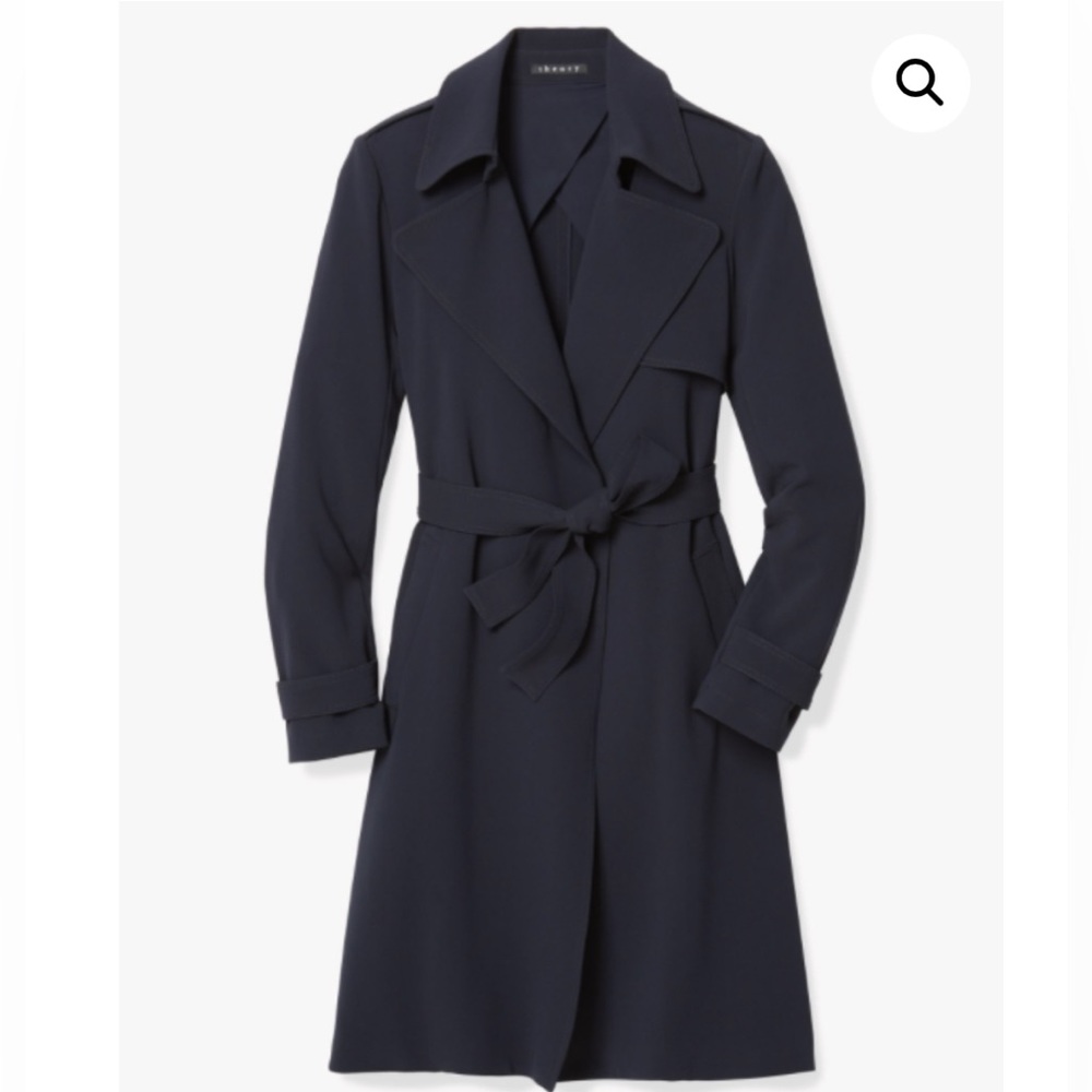 Theory Black Trench Coat - NBW